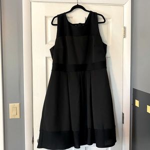 Black knee length semi-formal dress